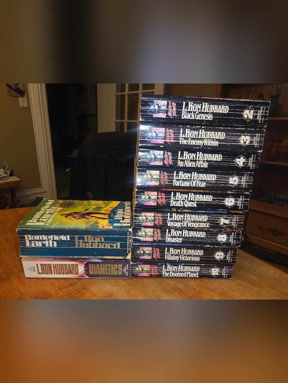 MISSION EARTH Complete Series Vol 2-10 Set L Ron Hubbard Pb + Battlefield Earth
